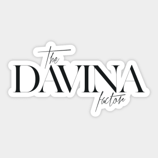 The Davina Factor Sticker